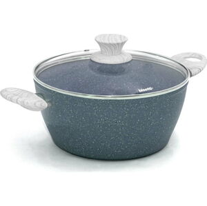 Šedý hrnec s pokličkou Bisetti Pierre Gourmet Casseruola, ø 24 cm