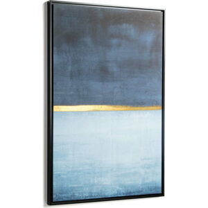 Modrý obraz v rámu La Forma Abstract, 60 x 90 cm