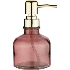 Tmavě růžový skleněný dávkovač mýdla 200 ml Atessa – Wenko