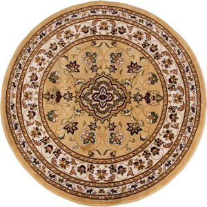 Béžový kulatý koberec 133x133 cm Sherbone – Flair Rugs
