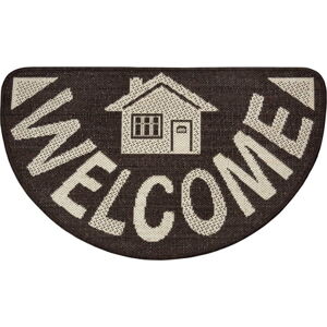 Hnědá rohožka Hanse Home Weave Big Welcome, 50 x 80 cm