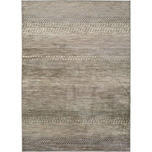 Šedý koberec z viskózy Universal Belga Beigriss, 100 x 140 cm