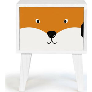 Dětský dřevěný noční stolek Little Nice Things Fox
