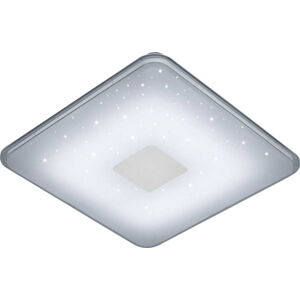 Bílé čtvercové stropní LED svítidlo na dálkové ovládání Trio Ceiling, 42,5 x 42,5 cm