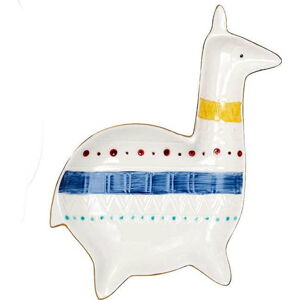 Porcelánový tácek na šperky Ladelle Nomad Llama, délka 20,2 cm