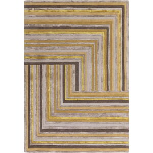 Okrově žlutý vlněný koberec 120x170 cm Network Gold – Asiatic Carpets