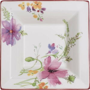 Hranatá porcelánová miska s motivem květin Villeroy & Boch Mariefleur Gifts