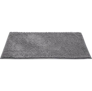Tmavě šedá textilní koupelnová předložka 50x80 cm Chenille – Allstar