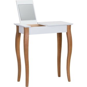 Bílý toaletní stolek se zrcadlem Ragaba Dressing Table, délka 65 cm