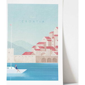 Plakát Travelposter Croatia, 30 x 40 cm