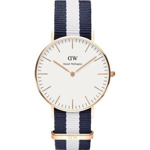 Dámské s ciferníkem růžovozlaté barvy Daniel Wellington Glasgow, ⌀ 36 mm