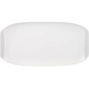 Bílý hranatý porcelánový talíř Villeroy & Boch Urban Nature, 50 x 25 cm