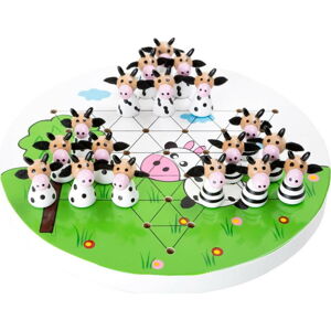 Dětská dřevěná strategická hra Legler Halma Cows