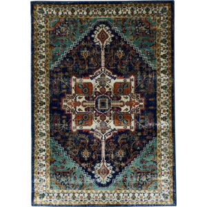 Tmavě modrý koberec Webtappeti Ashley, 80 x 150 cm