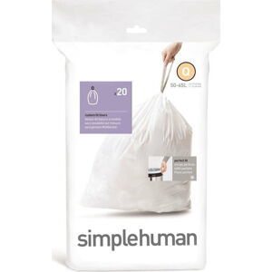 Pytle na odpadky 20 ks 65 l – simplehuman