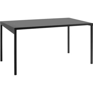 Černý kovový jídelní stůl CustomForm Obroos, 140 x 80 cm