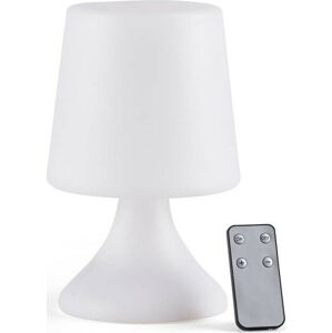 Bílá LED stolní lampa na dálkové ovládání (výška 25,5 cm) Midnat – Villa Collection