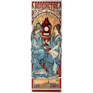 Obraz - reprodukce 30x90 cm Benedictine, Alfons Mucha – Fedkolor