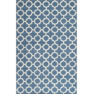 Modrý vlněný koberec Safavieh Bessa, 121 x 182 cm