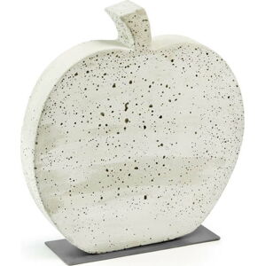 Bílá cementová dekorace La Forma Sens Apple, 37 x 40 cm