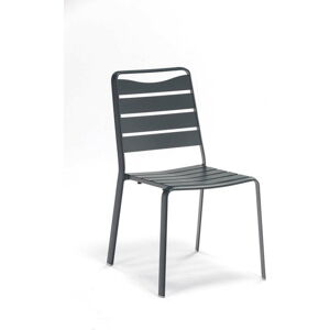 Antracitové kovové zahradní židle v sadě 4 ks Spring – Ezeis