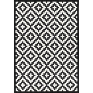 Černo-bílý oboustranný koberec Narma Viki Black, 200 x 300 cm