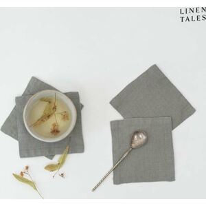 Khaki látkové podtácky v sadě 4 ks – Linen Tales