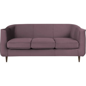 Fialová sametová pohovka Kooko Home Glam, 175 cm