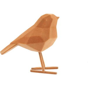 Hnědá dekorativní soška PT LIVING Bird, výška 13,5 cm