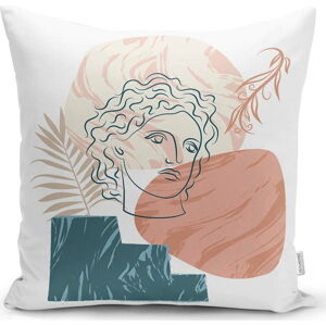 Povlak na polštář Minimalist Cushion Covers Drawing Face Post Modern, 45 x 45 cm
