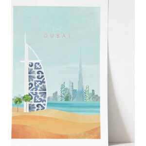 Plakát Travelposter Dubai, 50 x 70 cm