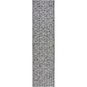 Šedý venkovní koberec běhoun 230x60 cm Napoli - Flair Rugs