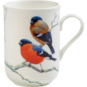 Hrnek z kostního porcelánu Maxwell & Williams Birds Bullfinches, 330 ml