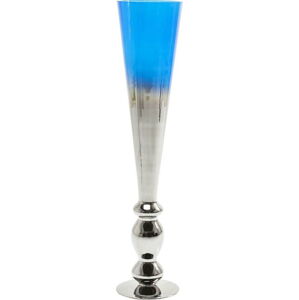 Modrá skleněná váza Kare Design Melange, výška 90 cm