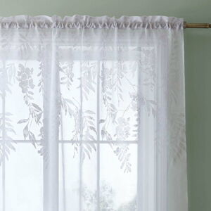 Bílá záclona 229x140 cm Wisteria Floral - Catherine Lansfield