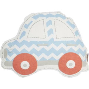 Modro-červený dětský polštářek s příměsí bavlny Mike & Co. NEW YORK Pillow Toy Car, 32 x 25 cm