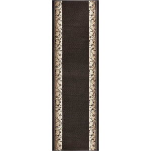 Hnědý běhoun Hanse Home Elegance, 80 x 300 cm