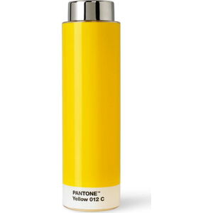 Žlutá cestovní nerezová lahev 500 ml Yellow 012 – Pantone