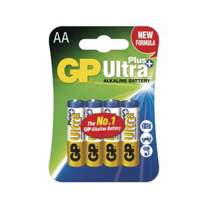 Sada 4 alkalických baterií EMOS GP Ultra Plus AA