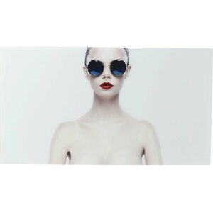 Zasklený obraz Kare Design Naked Lady, 150 x 80 cm