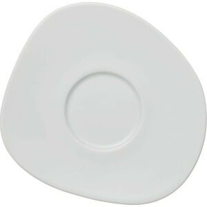 Bílý porcelánový podšálek Villeroy & Boch Like Organic, 17,5 cm