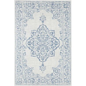 Modro-krémový venkovní koberec NORTHRUGS Tilos, 120 x 170 cm