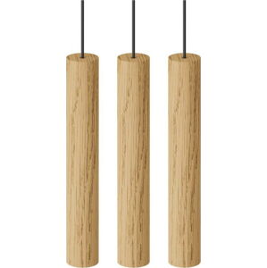 LED závěsné svítidlo s dřevěným stínidlem ø 3 cm Chimes – UMAGE