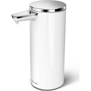 Bílý automatický ocelový dávkovač mýdla 266 ml - simplehuman