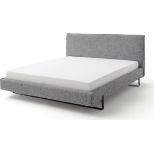 Šedá čalouněná dvoulůžková postel 160x200 cm La Gomera – Meise Möbel