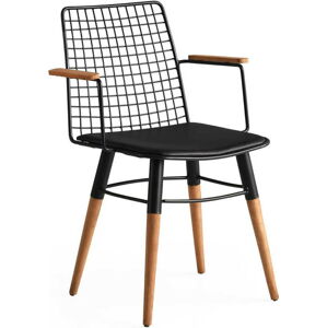 Černé kovové jídelní židle v sadě 2 ks Trend – Kalune Design