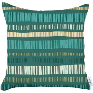 Zelený povlak na polštář Mike & Co. NEW YORK Jungle Stripes, 43 x 43 cm