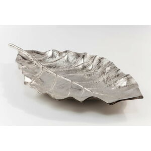 Dekorativní kovová mísa ve stříbrné barvě Kare Design Beech Silber