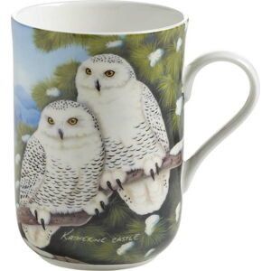 Hrnek z kostního porcelánu Maxwell & Williams Birds Owls, 330 ml