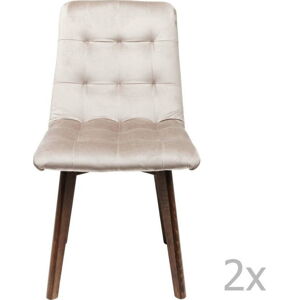 Sada 2 šedých jídelních židlí Kare Design Moritz